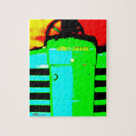 John Deere Green Tractor Farm Foto Art Puzzle