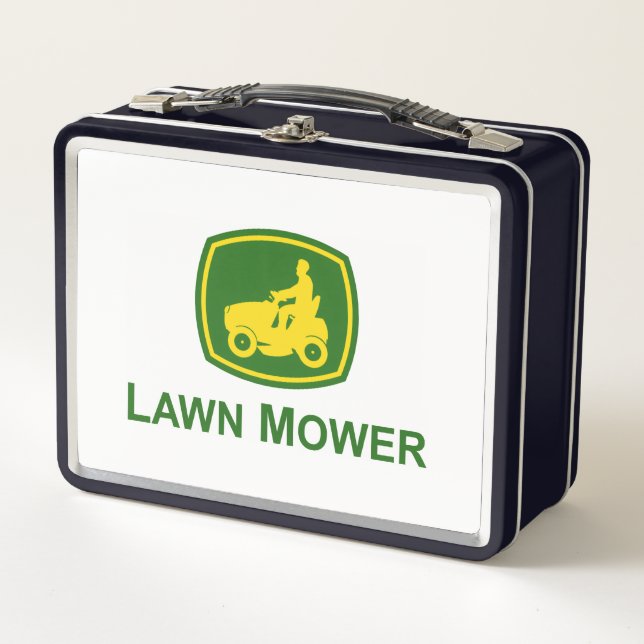 John Deere Logo Metall Brotdose (Vorderseite)