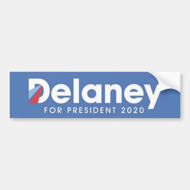 John Delaney für Präsident Autoaufkleber (Vorne)