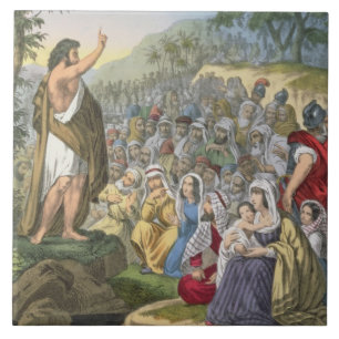 John, der in der Wildnis, von einem Bibel pri Fliese