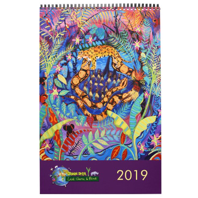 John Dyer Kalender der Umweltmalereien 2019 (Titelbild)