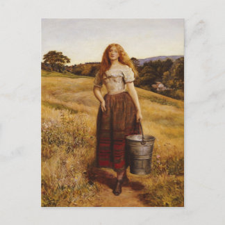 John Everett Millais - Bauern Tochter Postcard Postkarte