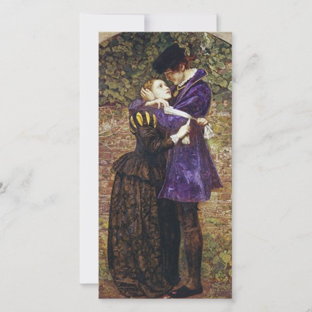 John Everett Millais - Der Huguenot Feiertagskarte (Vorderseite)