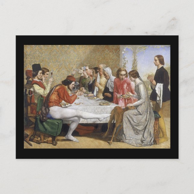 John Everett Millais Isabella Postkarte (Vorderseite)