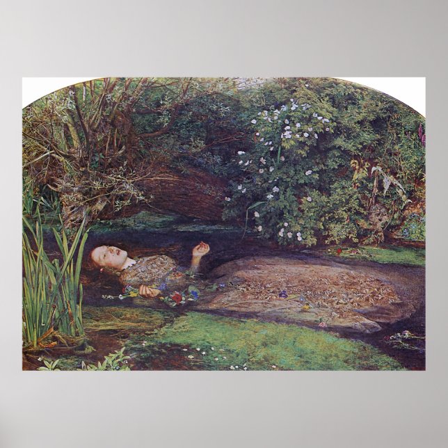 John Everett Millais Ophelia Poster (Vorne)