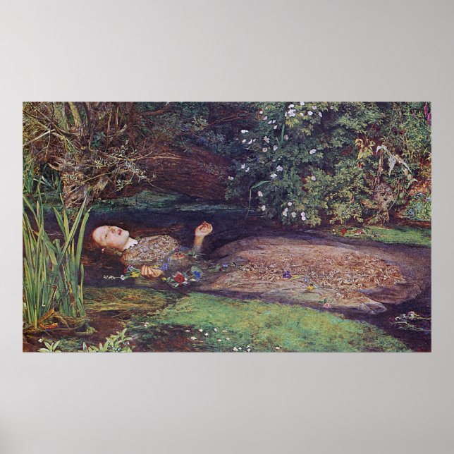 John Everett Millais Ophelia Poster (Vorne)
