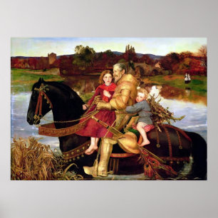 John Everett Sir Isumbras im Ford Poster