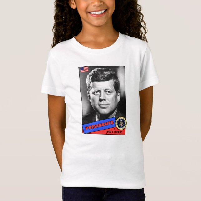 John F. Kennedy Baseball Card T-Shirt (Vorderseite)