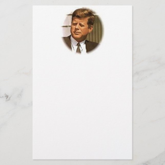 John F Kennedy Briefpapier (Vorderseite)