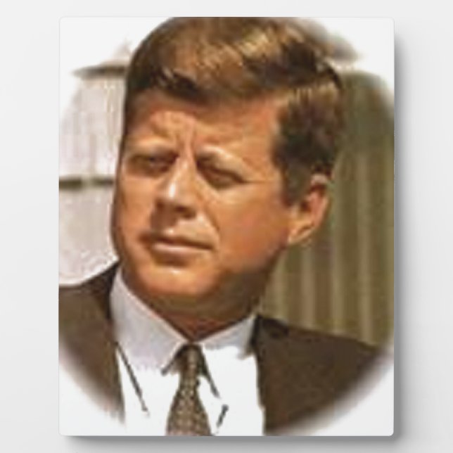 John F Kennedy Fotoplatte (Vorderseite)
