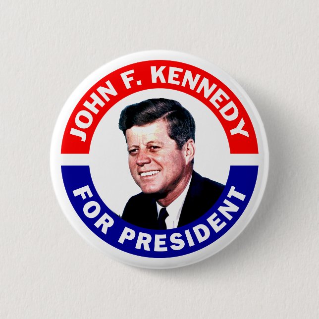 John F Kennedy für Präsident Button (Vorderseite)