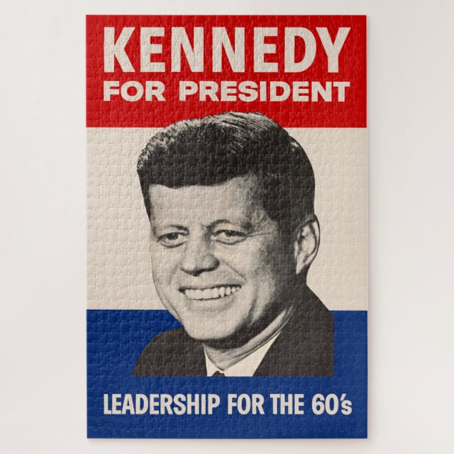 John F. Kennedy für Präsident JFK-Kampagne Puzzle (Vertikal)