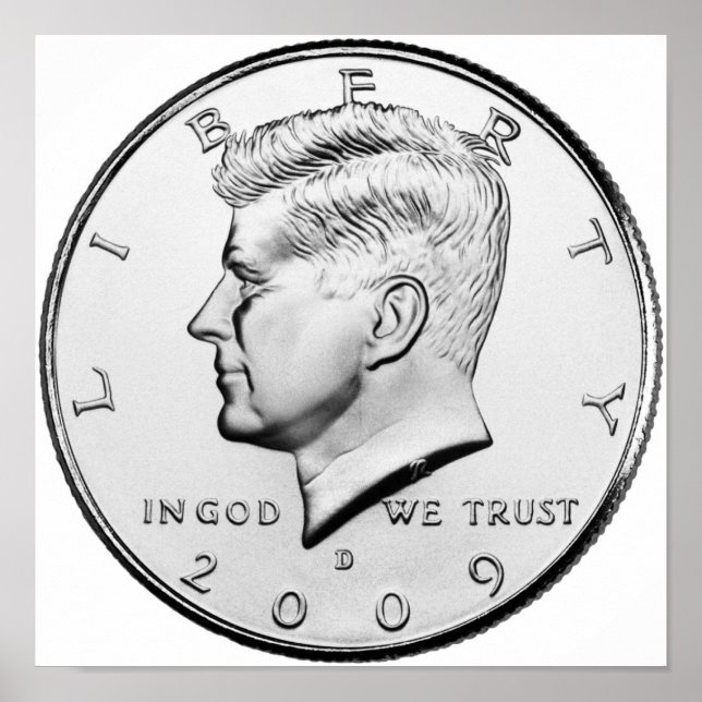 John F. Kennedy Half-Dollar Poster (Vorne)
