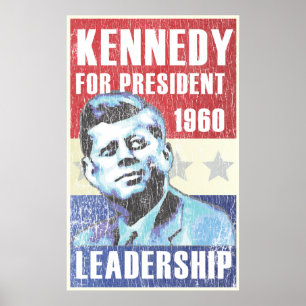 John F. Kennedy Historic President Poster