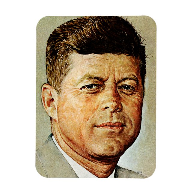 John F. Kennedy IN MEMORIAM 2 Magnet (Vertikal)