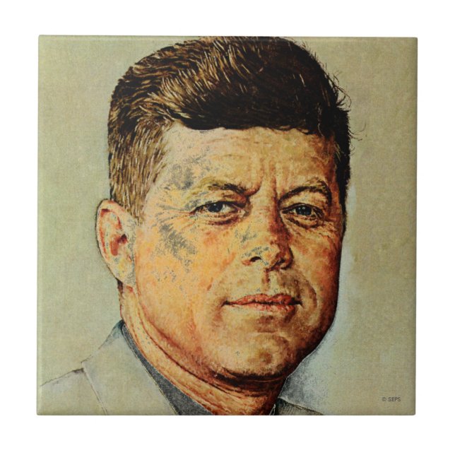 John F. Kennedy IN MEMORIAM Fliese (Vorderseite)