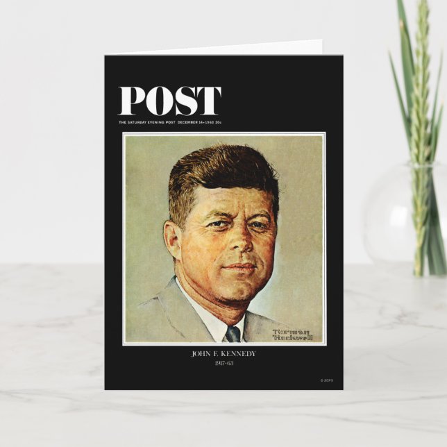 John F. Kennedy IN MEMORIAM Karte (Vorderseite)