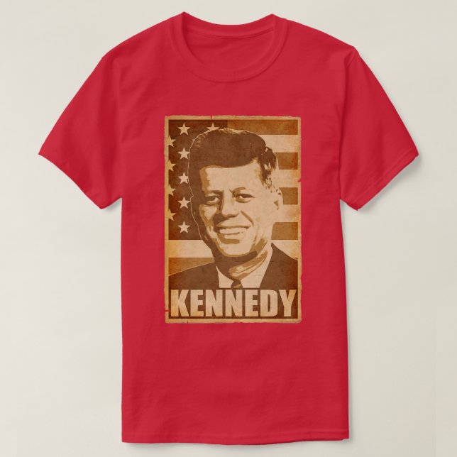 John F Kennedy JFK American Art T-Shirt (Design vorne)