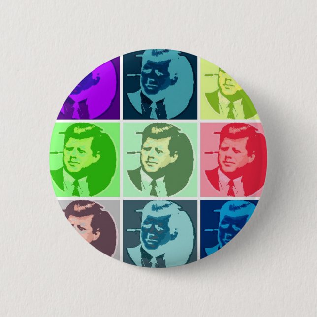 John F. Kennedy/JFK Button (Vorderseite)