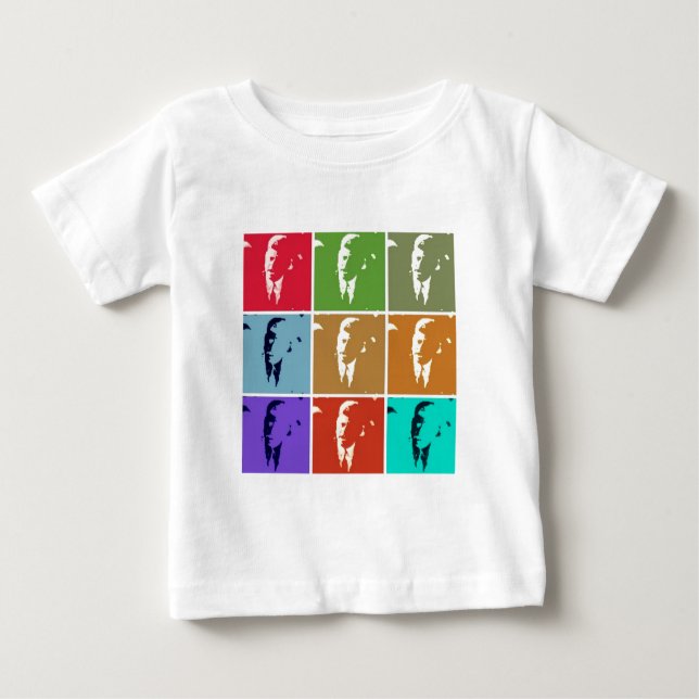 John F Kennedy/JFK Pop Art Baby T-shirt (Vorderseite)