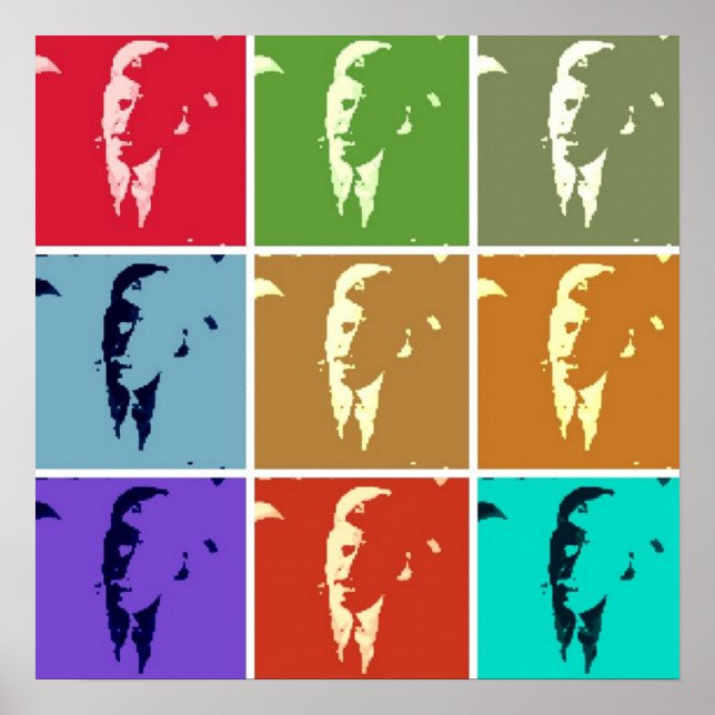 John F Kennedy/JFK Pop Art Poster (Vorne)
