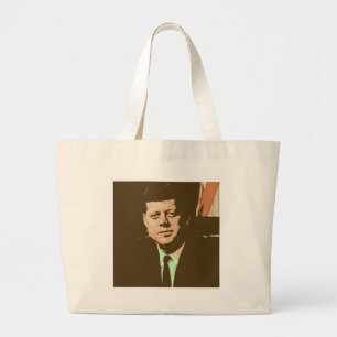 John F Kennedy Jumbo Stoffbeutel