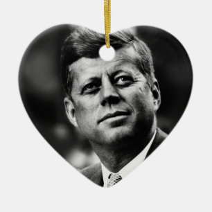 John F Kennedy Keramik Ornament