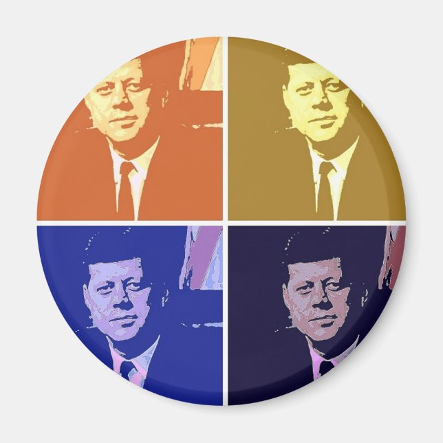 John F Kennedy Magnet (Vorne)