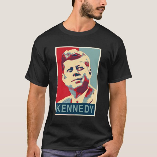 John F Kennedy - Obama Style T-Shirt (Vorderseite)