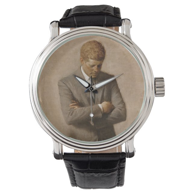 John F Kennedy Offiziell Portrait Armbanduhr (Vorderseite)