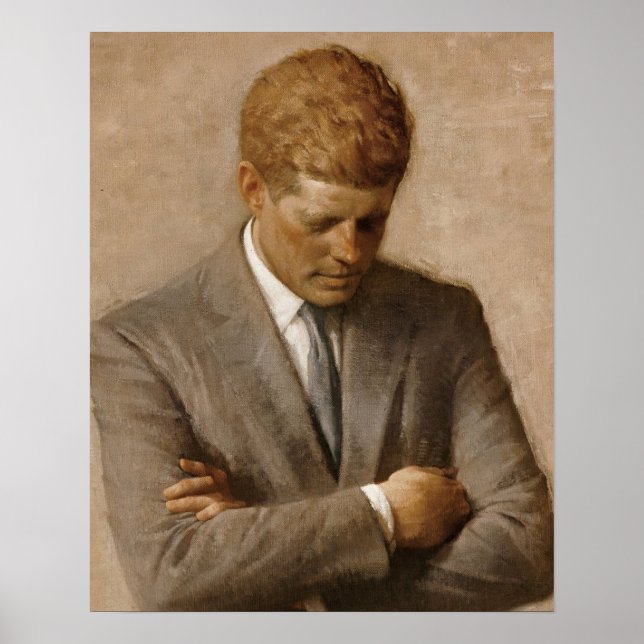 John F Kennedy Offiziell Portrait Poster (Vorne)