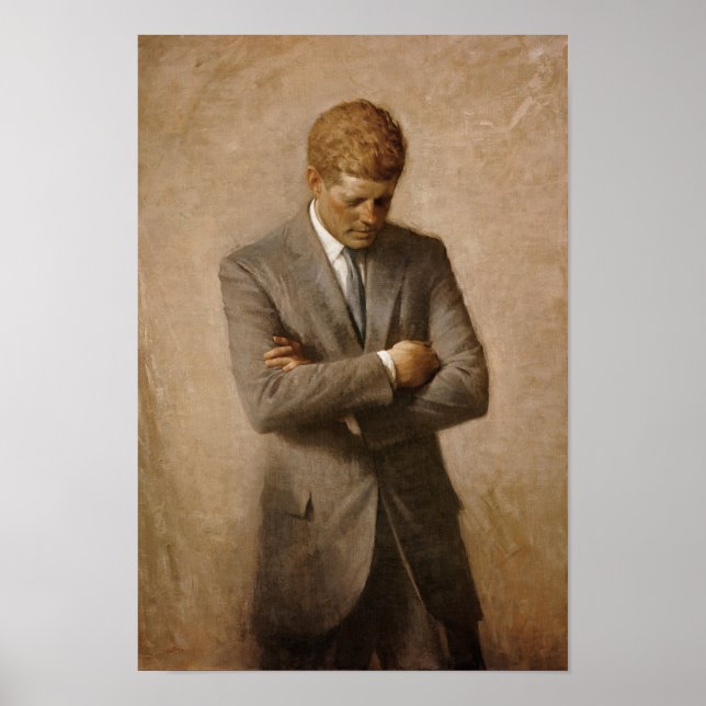 John F Kennedy Offiziell Portrait Poster (Vorne)
