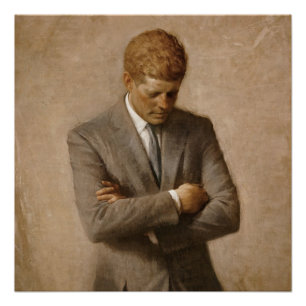 John F Kennedy Offiziell Portrait Poster