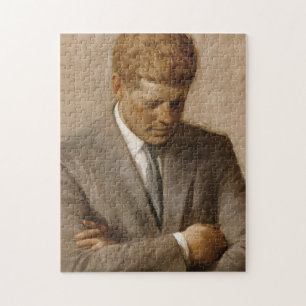 John F Kennedy Offiziell Portrait Puzzle