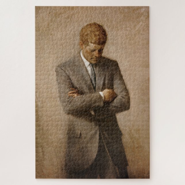 John F Kennedy Offiziell Portrait Puzzle (Vertikal)