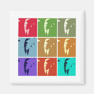 John F Kennedy Pop Art Magnet