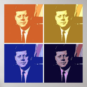John F. Kennedy Pop Art Poster