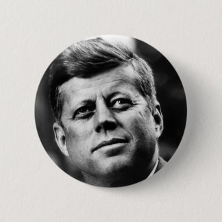 John F Kennedy Portrait Button