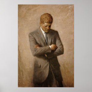 John F. Kennedy Portrait Poster