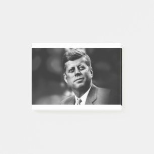 John F Kennedy Post-it Klebezettel
