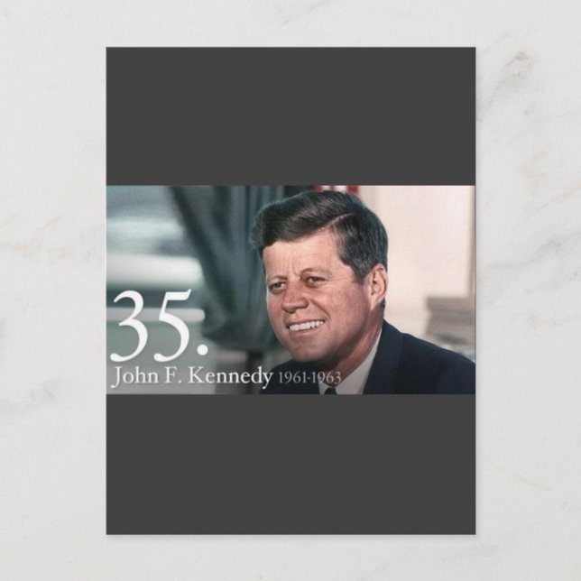 John F. Kennedy Postkarte (Vorderseite)