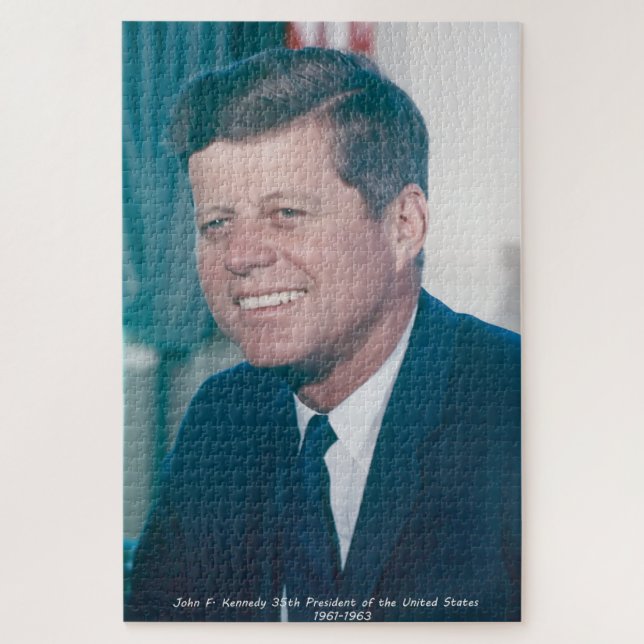 John F. Kennedy Präsident der Vereinigten Staaten Puzzle (Vertikal)
