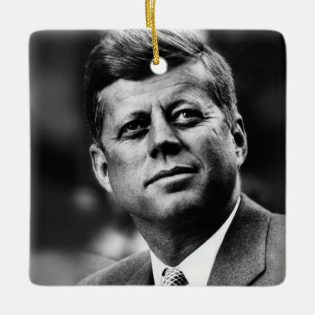 John F Kennedy Präsident Keramikornament (Vorderseite)