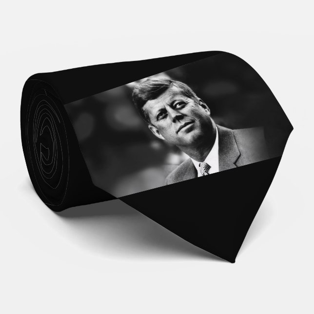 John F Kennedy Präsident Krawatte (Gerollt)