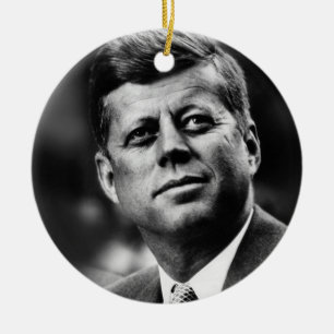 John F Kennedy President Keramik Ornament