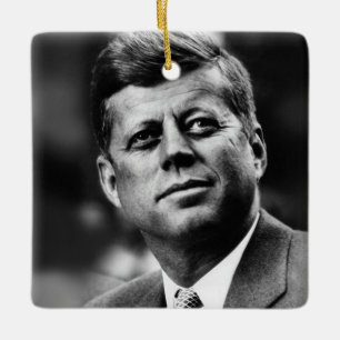 John F Kennedy President Keramikornament