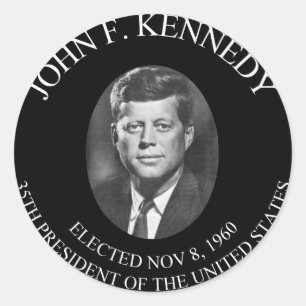 JOHN F. KENNEDY PRESIDENTIAL COIN ............... RUNDER AUFKLEBER