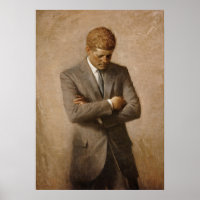 John F. Kennedy Presidential Portrait Painting