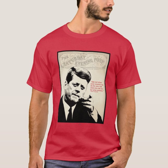John F. Kennedy Quote T-Shirt (Vorderseite)