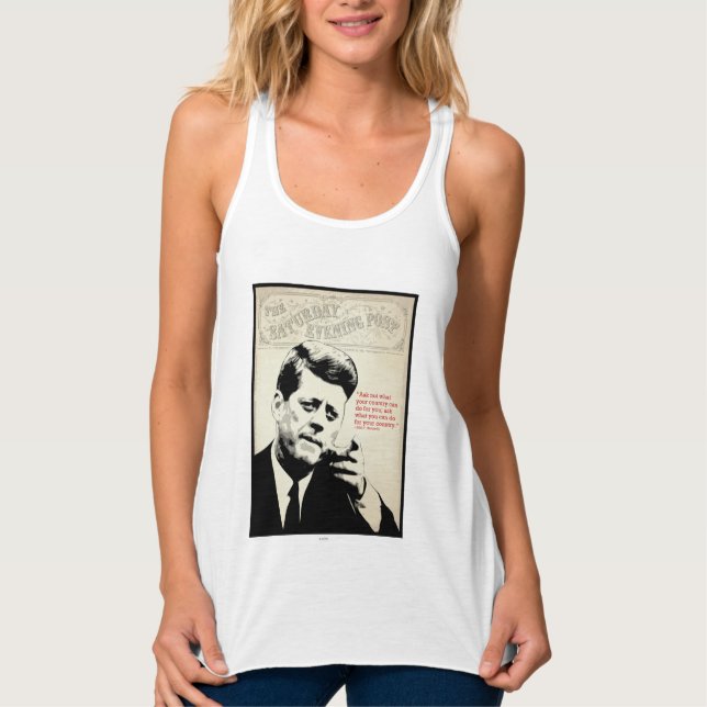 John F. Kennedy Quote Tank Top (Vorderseite)